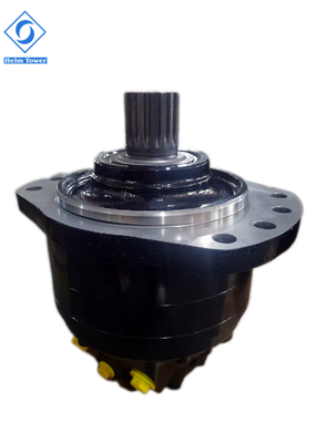 أسود 0-150 R/min محرك هيدروليك Poclain MS Series مع التحكم في السرعة