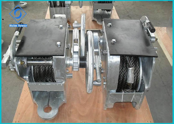 Manual Industrial Hydraulic Winch Barge Connecting Sidewinder / Anchor